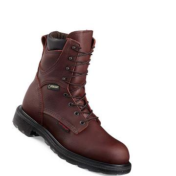 Red Wing SuperSole® 2.0 8-inch Soft Tå Vattentäta Kängor Herr Vinröda | SE155FDN